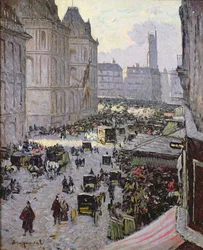 Straatscène in Parijs